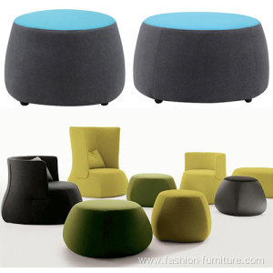 Pouf Seat Chair Footrest Upholstered Stool Ottoman